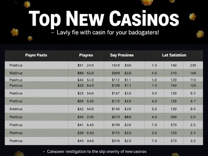 Discover the latest top new casinos for 2024! Get expert reviews on new online casino launches, exclusive bonuses, secure platforms, and diverse game libraries to make informed gambling decisions.